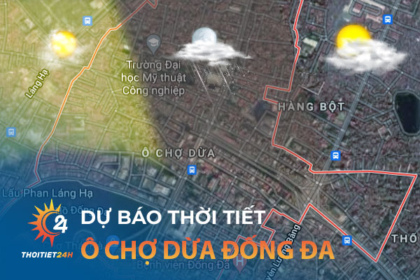 Thời tiết Ô Chợ Dừa Đống Đa Hà Nội