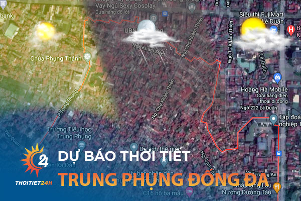 Thời tiết Trung Phụng Đống Đa Hà Nội