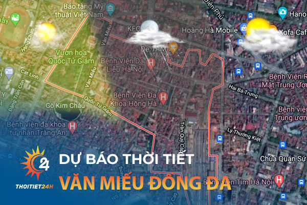 Thời tiết Văn Miếu Đống Đa Hà Nội