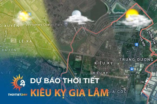 Thời tiết Kiêu Kỵ Gia Lâm Hà Nội