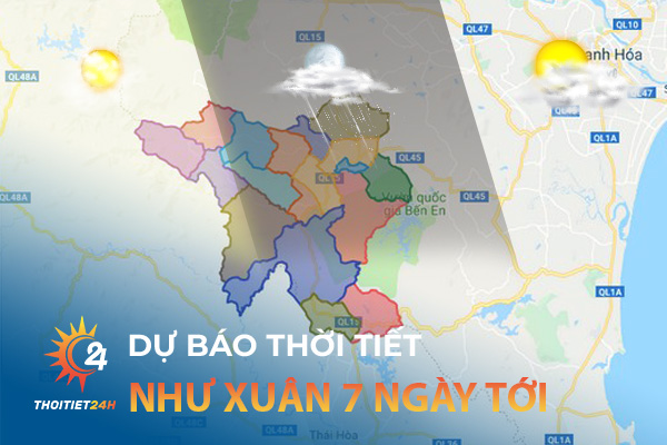 Thời tiết Như Xuân Thanh Hóa 7 ngày tới