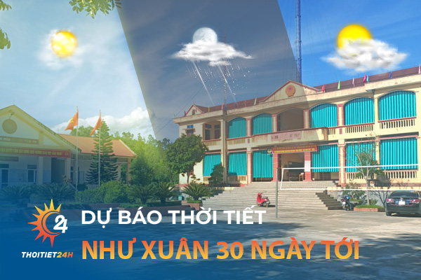 Thời tiết Như Xuân Thanh Hóa 30 ngày tới