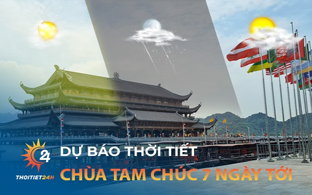 Thời tiết Chùa Tam Chúc 7 ngày tới