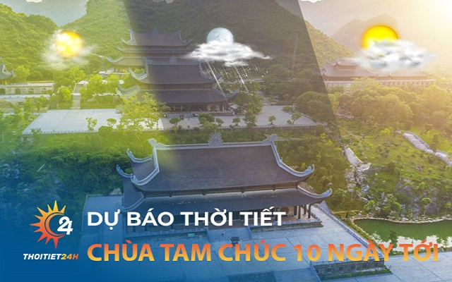 Thời tiết Chùa Tam Chúc 10 ngày tới