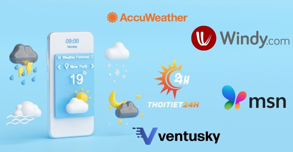 Top 10 trang web dự báo thời tiết thế giới được sử dụng nhiều nhất hiện nay
