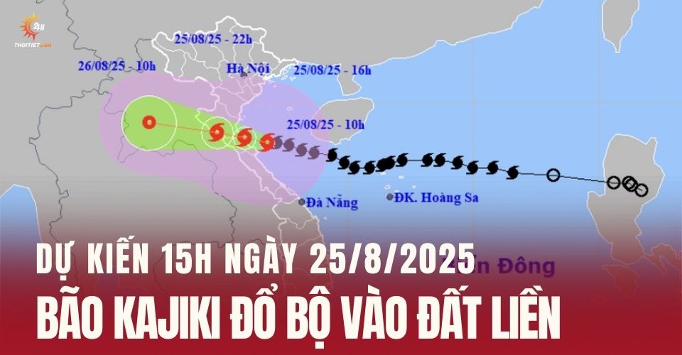 Bão Kajiki di chuyển chậm lại, dự kiến 15h đổ bộ rất mạnh vào Hà Tĩnh - Nghệ An
