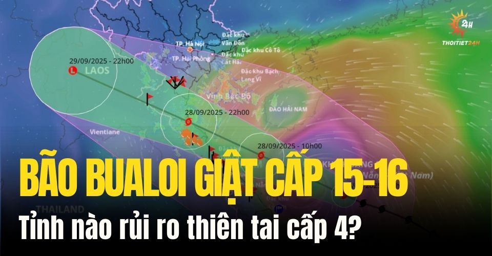 Tin bão số 10 Bualoi: Cách Đà Nẵng 150km, tỉnh nào chịu ảnh hưởng?