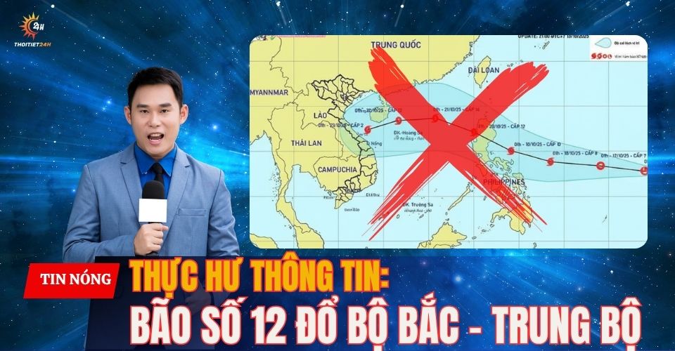 Thực hư thông tin siêu bão số 12 đổ bộ miền Bắc và miền Trung