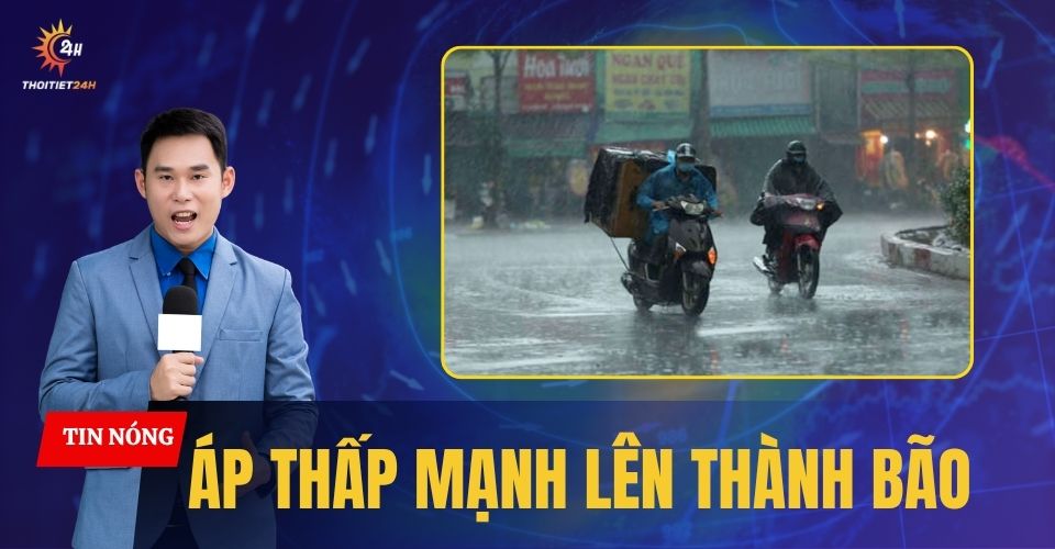 Chiều nay áp thấp nhiệt đới đi vào Vịnh Bắc Bộ, nhiều nơi bị ảnh hưởng