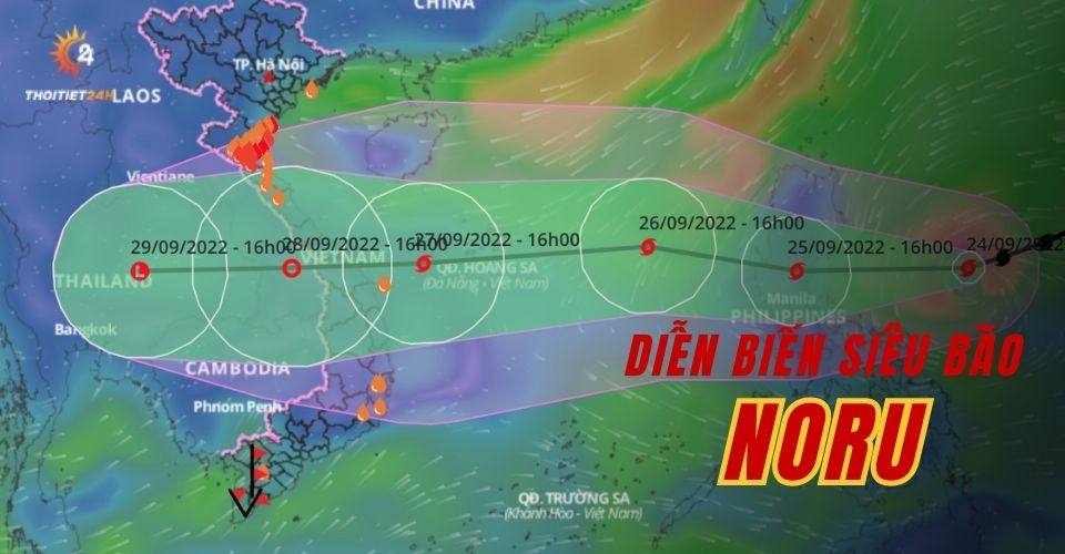 Tin bão mới nhất: Bão Noru “càn quét” đất liền, suy yếu thành áp thấp nhiệt đới