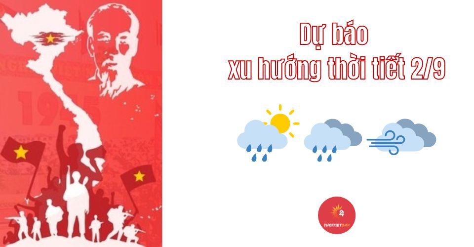 Dự báo thời tiết dịp nghỉ lễ 2/9: khả năng mưa diện rộng