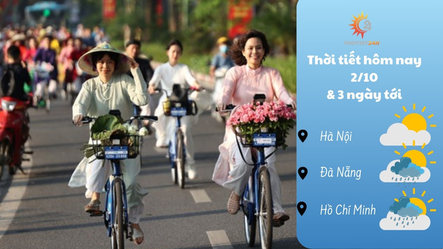 Dự báo thời tiết hôm nay 2/10/2024: hửng nắng, còn lạnh