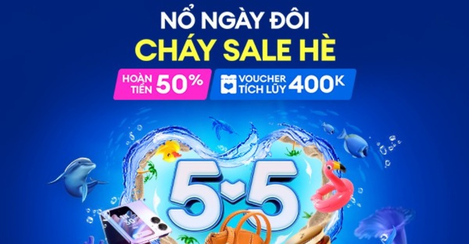 Lazada siêu sale tháng 5: voucher 400K, Freeship cả tháng