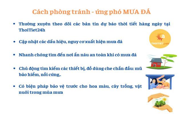  Cách phòng tránh và ứng phó với mưa đá