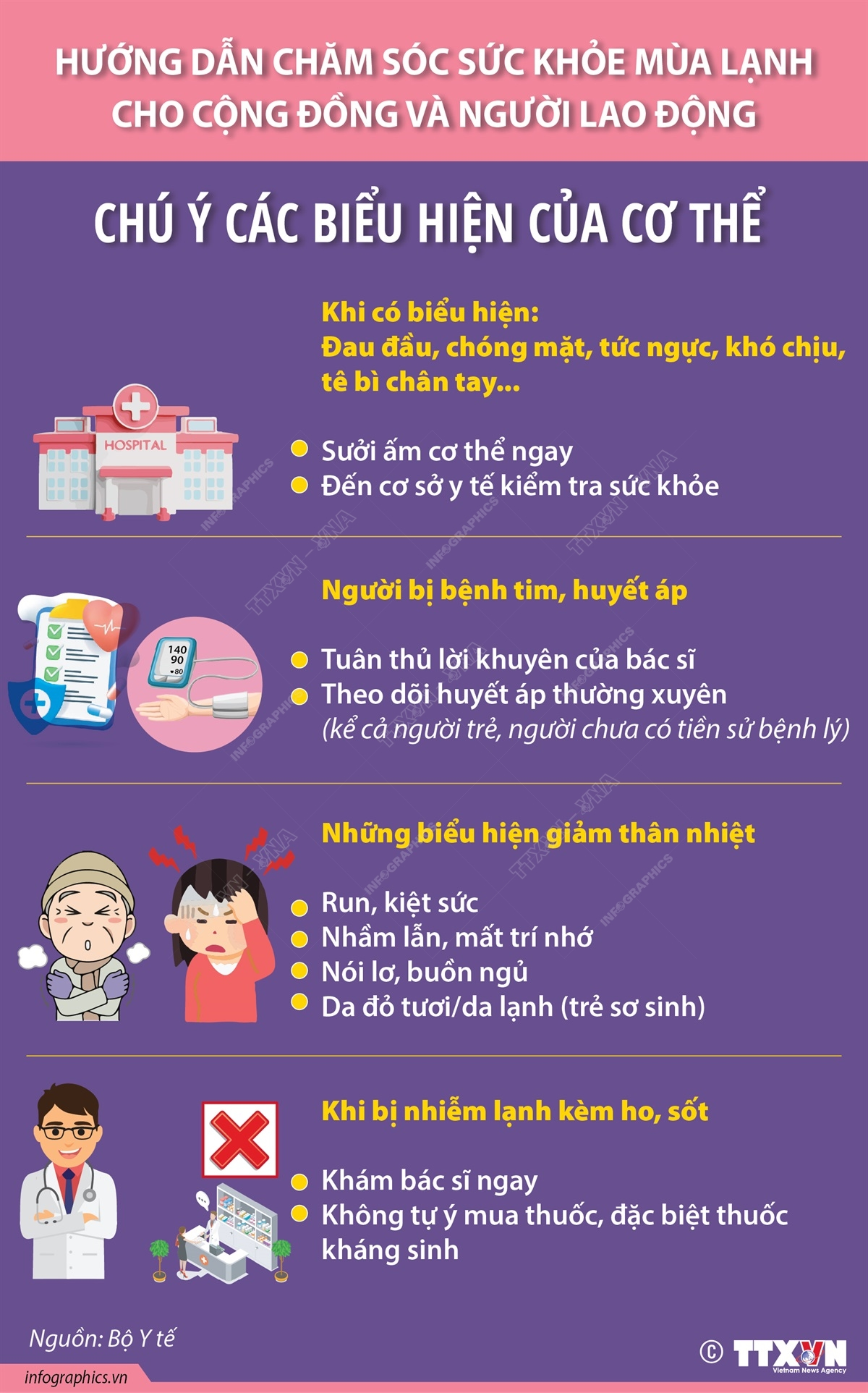 Chăm sóc sức khỏe mùa lạnh