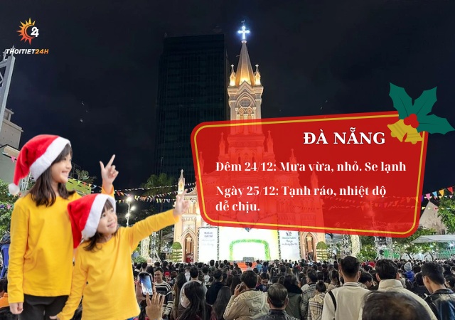 Dự báo thời tiết đêm Noel ở Đà Nẵng 