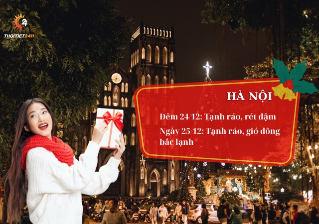 Dự báo thời tiết Noel ở Hà Nội