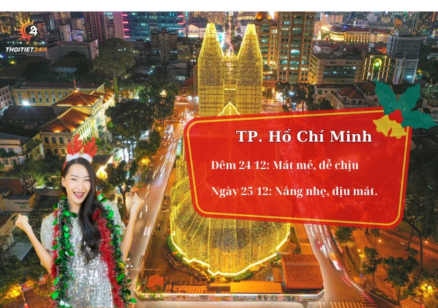 Dự báo thời tiết đêm Noel ở TP. Hồ Chí Minh 