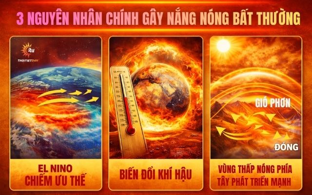Nguyên nhân chính gây nắng nóng bất thường