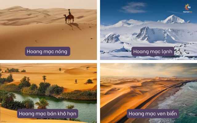  Phân loại hoang mạc theo tính chất