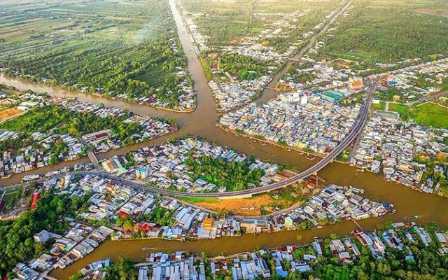 Ba cột mốc đầu nguồn sông Tiền - sông Hậu