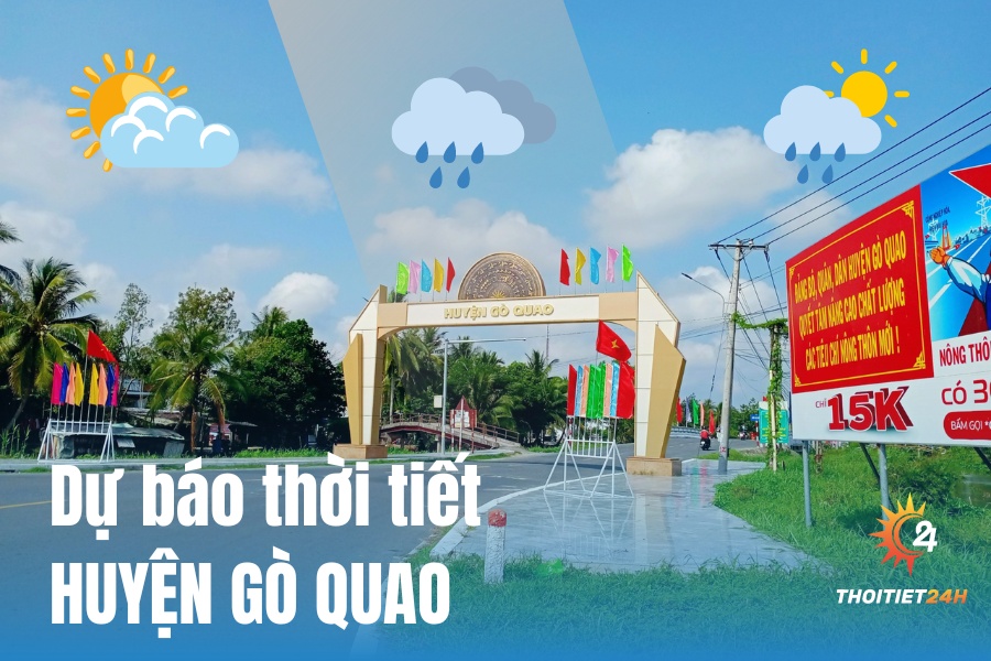 Dự báo thời tiết huyện Gò Quao Kiên Giang 