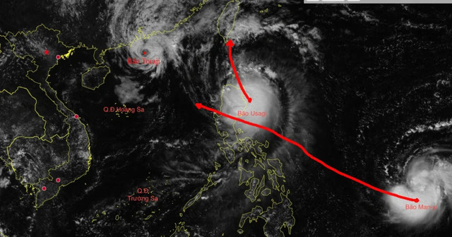 Bão Usagi bát ngờ chuyển hướng 