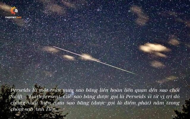  Mưa sao băng Perseids tháng 8