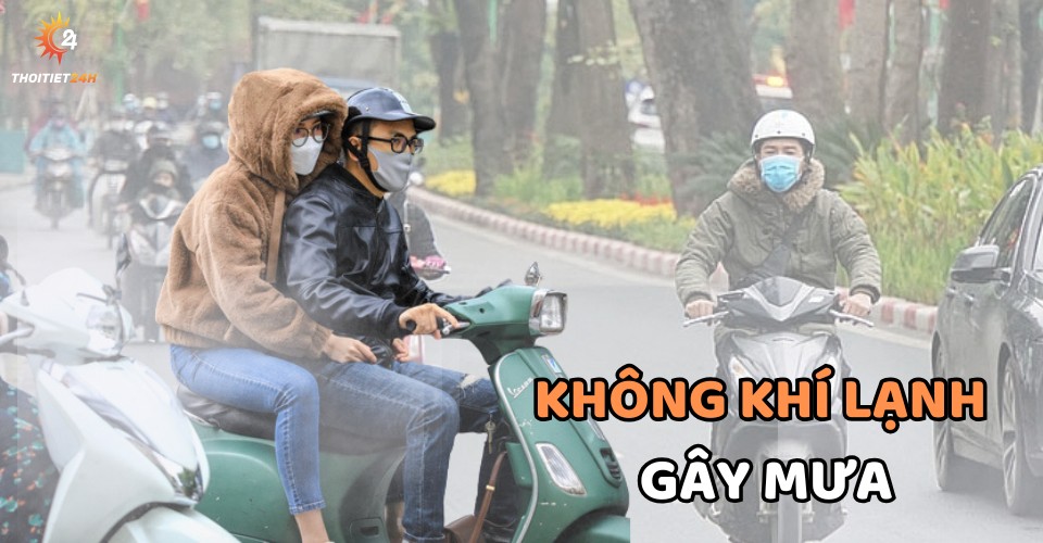 Không khí lạnh gây mưa ở Bắc Bộ từ 18/10