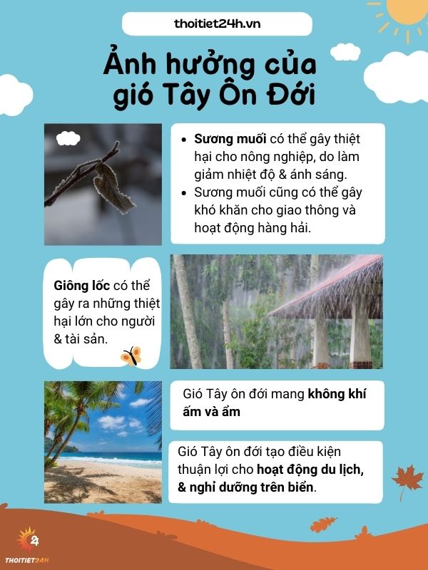  Những ảnh hưởng của gió Tây ôn đới