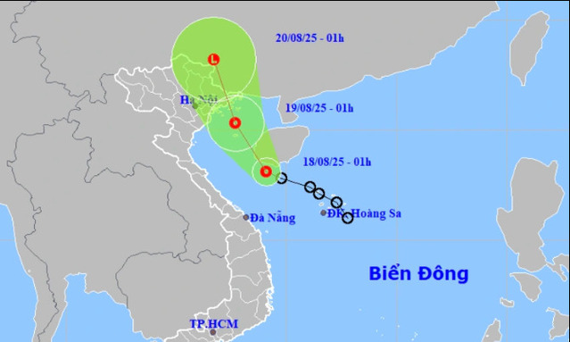 Khu vực chịu ảnh hưởng của áp thấp nhiệt đới