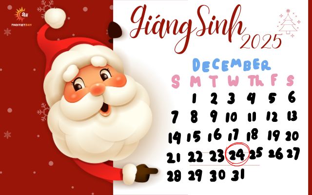 Giáng sinh năm nay vào thứ mấy? 