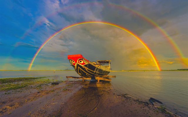 Cầu vồng kép ở Tây Ninh