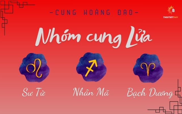  Nhóm cung hoàng đạo Lửa