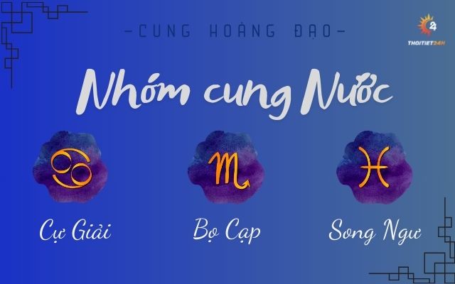 Nhóm cung hoàng đạo thuộc nguyên tố Nước