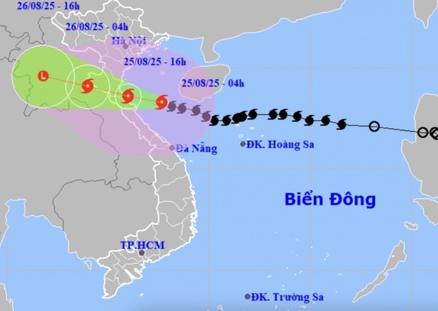  Dự báo những vùng chịu ảnh hưởng của bão số 5
