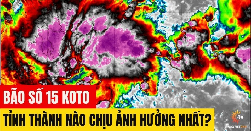 Kịch bản dự báo hướng đi của bão KOTO