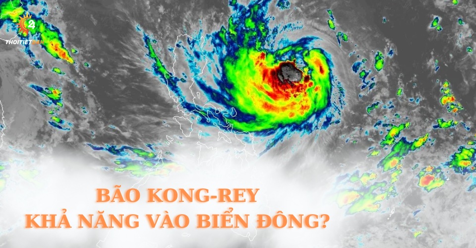 Bão Kong-Rey tăng cấp, tiến về Đài Loan 