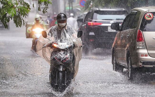 Đến chiều khu vực Tây Nguyên có mưa to