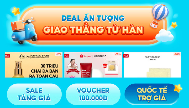 Săn Deal Hàn - ngàn quà tặng.