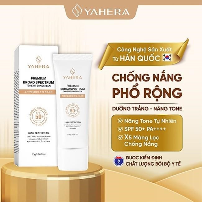 Kem chống nắng phổ rộng YAHERA Premium Sun Cream