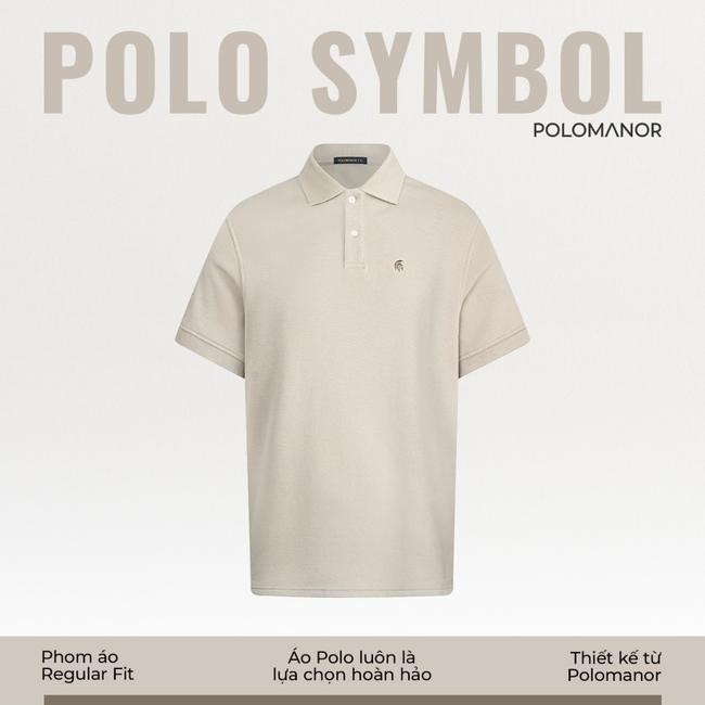 Áo polo nam BASIC SYMBOL vải cá sấu cotton