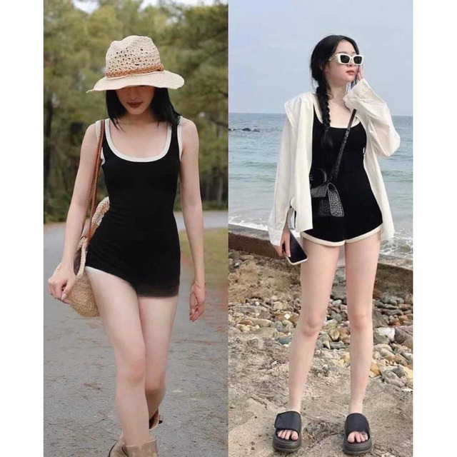 Mẫu tạo dáng bikini trên biển 