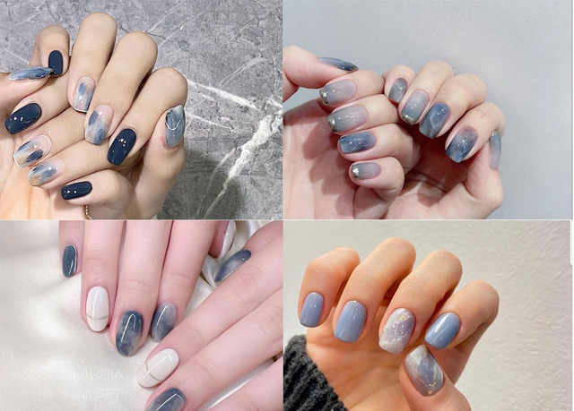 Nail tròn đi biển 