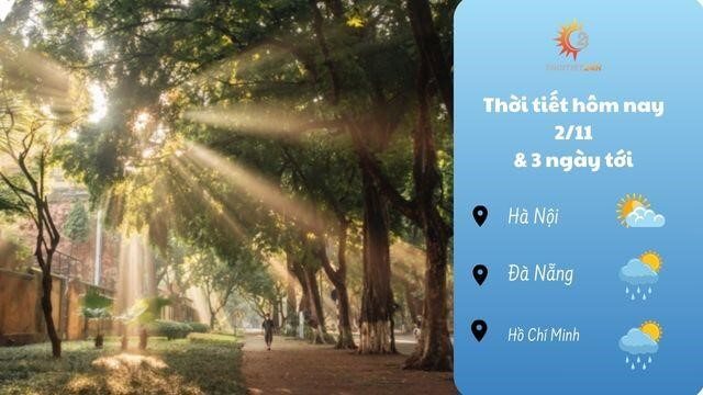 Tra cứu dự báo thời tiết hôm nay và 3 ngày tới