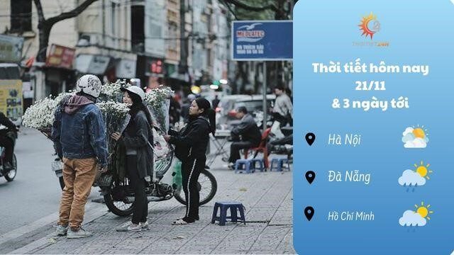 Dự báo thời tiết 21/11