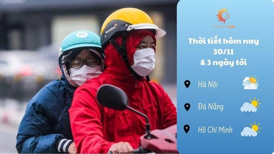 Thời tiết hôm nay trên cả nước như thế nào?