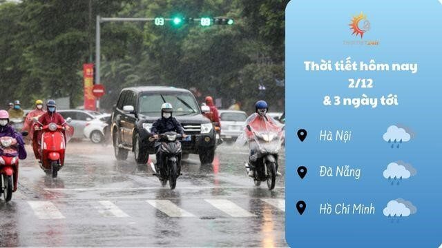 Dự báo thời tiết 3 ngày tới