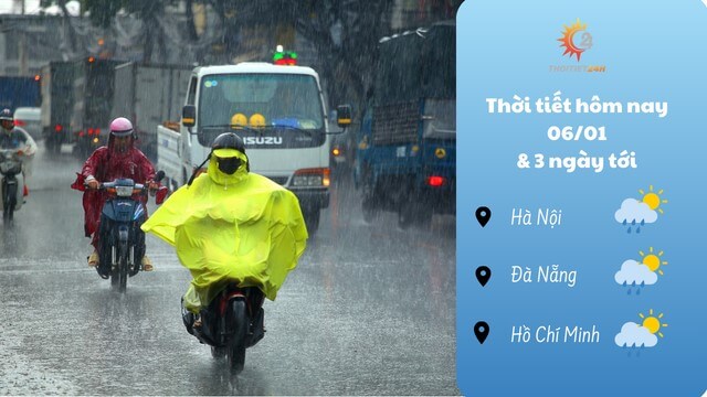 Dự báo thời tiết hôm nay và 3 ngày tới trên cả nước