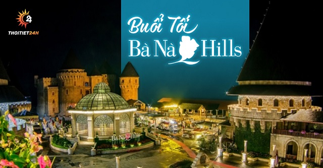 Buổi tối ở Bà Nà Hill rực rỡ ánh đèn 